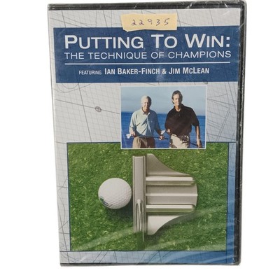 Putting To Win Technique Of Champions DVD Ian Baker-Finch Golf Instruction NR