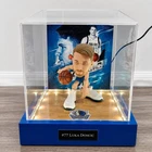 Luka Doncic #77 Dallas Mavericks NBA Basketball Figure w/ Lighted Display Case
