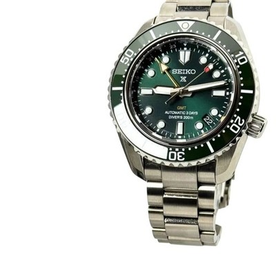 Seiko Prospex GMT Green Dial Automatic Watch with Box & Warranty