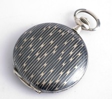VINTAGE GLASHUTTE NOMOS UNIQUE POCKET FOR CONNOISSEURS SILVER 800 BEAUTIFUL
