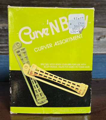 Curve 'N Body Curver Assortment Vintage wide body curlers perm rods original box