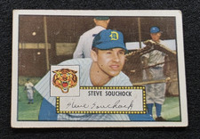 1952 STEVE SOUCHOCK Topps Baseball Card-DETROIT TIGERS
