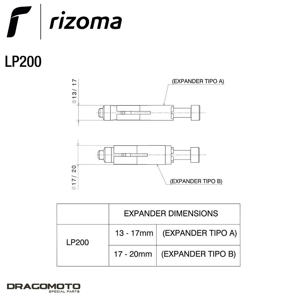 Support Rizoma LP200B noir d'exception pour Ducati Scrambler 800 Nightshift 2023 - 2
