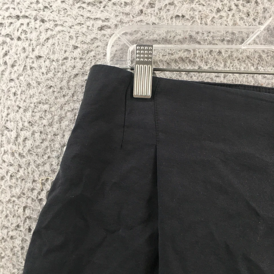 Pantalones Cortos Zara Para Mujer L Negros Cintura Alta Plisados Elegantes Tiro Alto Cremallera Mosca Informales Foto 2 de 4