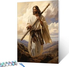 Jesus is on The Mountain Digital Painting Paint by Numbers Kit for Adults Acryli