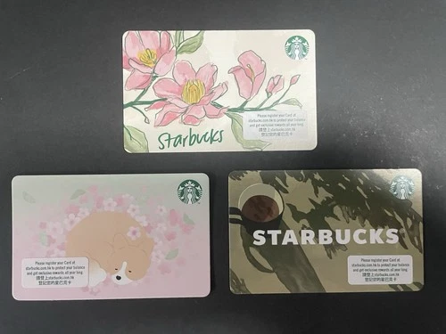 Starbucks Hong Kong 2026 Sakura & Coffee Cup  cards