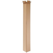 Tall 4x4x48 Corrugated Boxes - 25 Pack for Long Items, Shipping, Moving