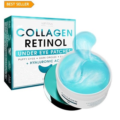 Under Eye Patches For Puffy Eyes And Dark Circles - Retinol Collagen Under Ey...