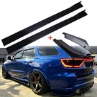 Black 78.7" Side Skirt Panel Lip + Rear Bumper Diffuser Canard For Dodge Durango