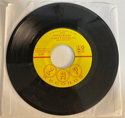 #ad Donna Woods It Don#x27;t Cut No Ice amp; For A Little While 45 RPM ZAP Northern Soul $699.99