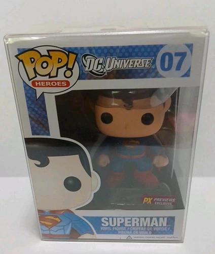 Funko Pop! Vinyl: DC Universe - Superman #07 PX Previews Exclusive w Protector