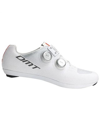 DMT KR0 Evo Straßenschuhe Herren, Weiß/Silber