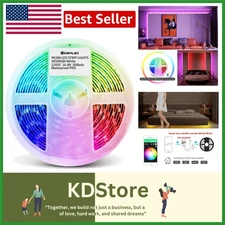 16.4ft RGBW LED Strip Lights – Multicolor, Dimmable & App-Controlled for Indo...