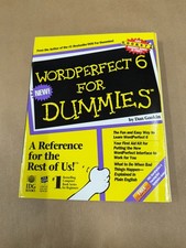 WordPerfect 6 For Dummies by Dan Gookin 1993 Computer Guide Reference Book