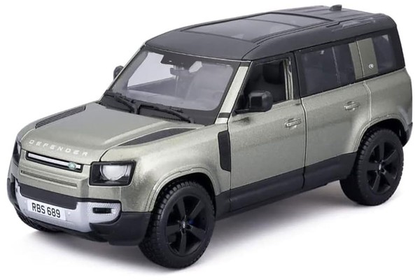 Bburago 21101 Land Rover Defender 110 GrüN Metallic 2022 MaßStab 1:24 Modellauto-image