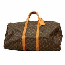 5Pa1053 Louis Vuitton Boston Bag Keepall 55 M41424 Brown Used Men'S Women'S Uni