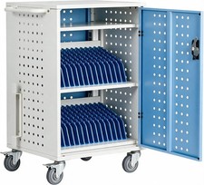 Laptop Charging Cart with Lock Key 16 20 32 Device Mobile Charging Station