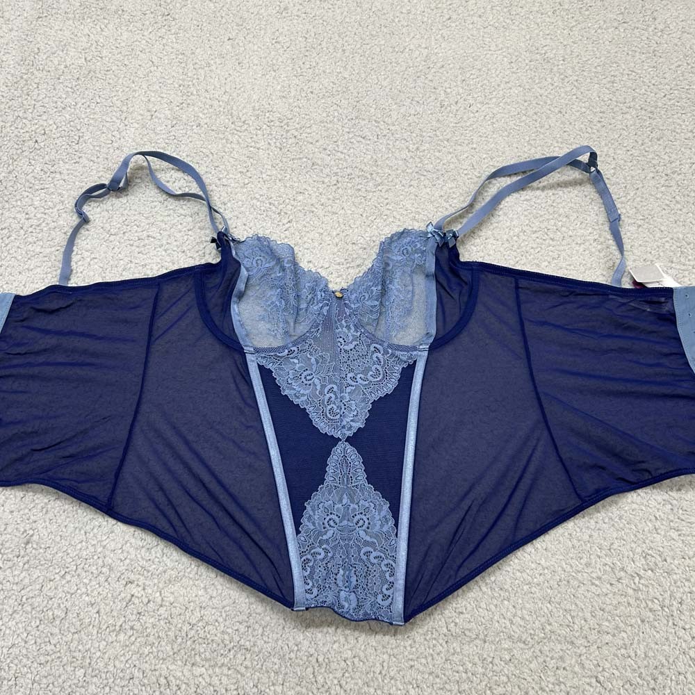 Adore Me Bra 36C Longline Bra Lingerie Corset Teddy