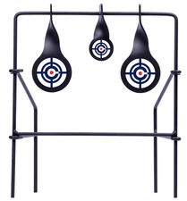 Metal Spinning Target for Air Rifles Durable All-Metal Frame Portable Black