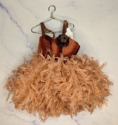 Doll Dress Pink Flamingo Feathers Silver Clothes Hangar Christmas Tree  Ornament | eBay