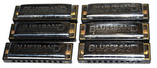 Hohner International Blues Band 6-Piece Harmonica Set A Bb C D F G