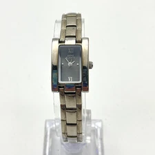 Anne Klein II Womens Watch Silver Tone Rectangular Quartz 7531 Stainless