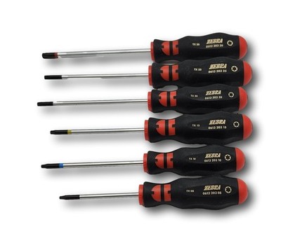 WÜRTH Zebra Profi Schraubendreher Satz TX 6tlg. ergonomischer 3K Griff 06139036