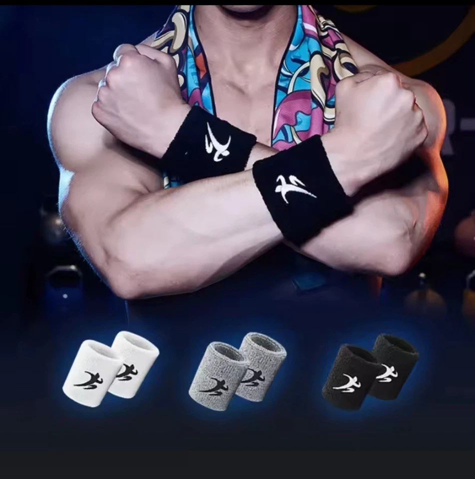 Muñequeras Elásticas de Algodón Suave , Ideales para Deportes y Gimnasio" - Image 2 of 4