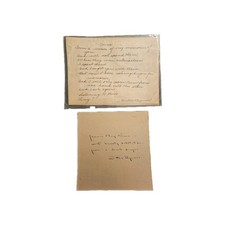 C.1910 Witter Bynner Signed Poem &ldquo;Coins&rdquo; & Dedication Original Literary Work Lot