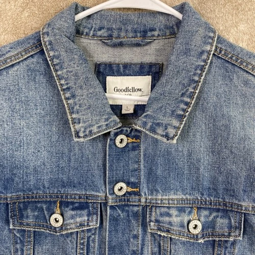 Mens Scream Movie Horror Custom Denim Jacket Blue Large GhostFace Halloween image 6