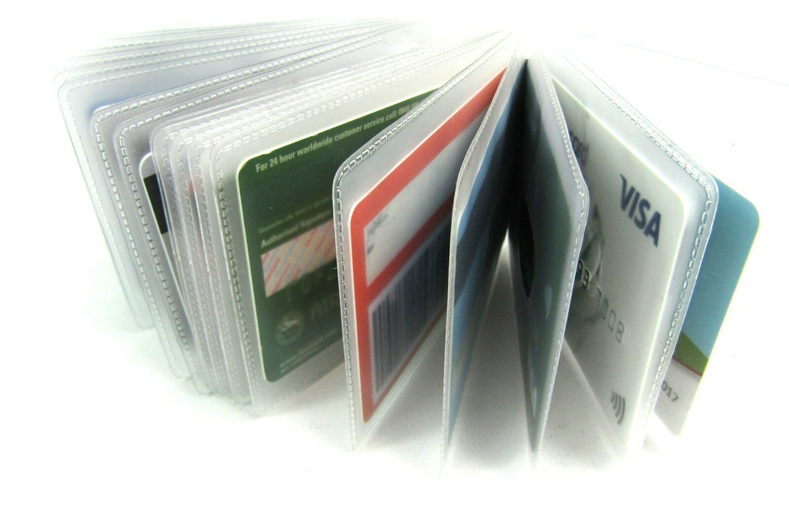 New Replacement Credit Card Holder Plastic Sleeves Inserts Wallet