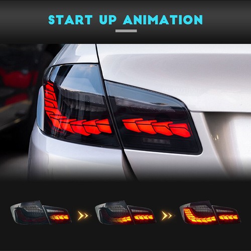 Rauchende LED Rückleuchten für BMW 5er F10 F18 2011-2017 Animation Rückleuchten - Picture 8 of 17