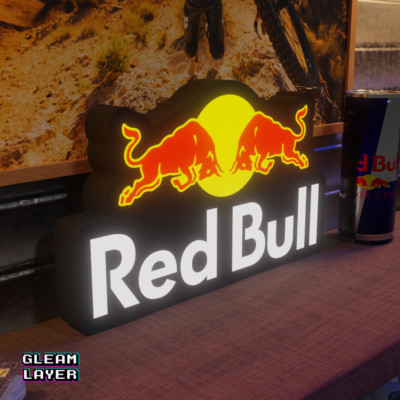 Red Bull Energy Drink Led Lightbox Rgb Light Sign | eBay