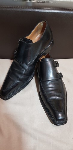 ZENOBI MADE IN ITALY in Pelle Nera Scarpe Da Uomo-Taglia UK 9/EU 43 - | eBay
