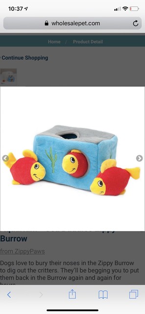 Zippy Paws Burrow Aquarium Dog Toy. PREPPY | eBay