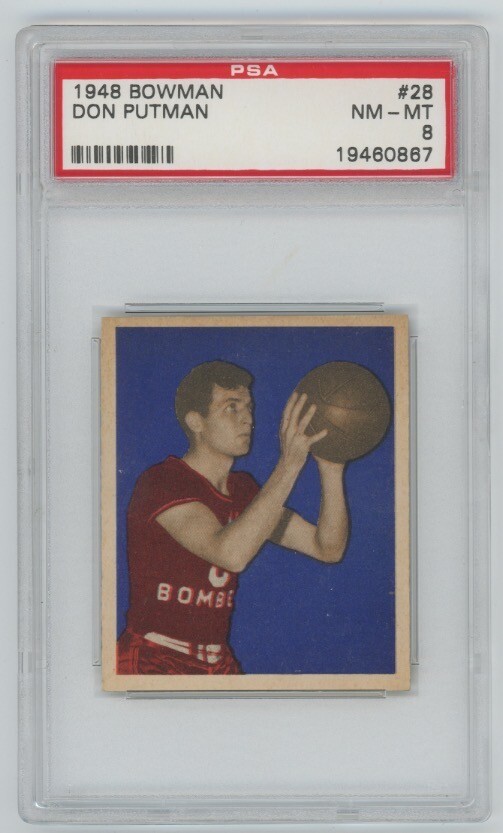 1948 Bowman #28 Don Putman PSA 8