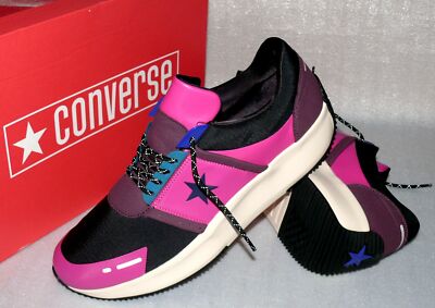 Converse 163117C RUN STAR OX Mesh & Leder Schuhe Sneaker Boots 45 Fuchsia Red