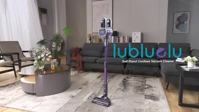 Cordless Stick Vacuum Cleaner – 60 Min Runtime, HEPA Filter, Self-Emptying Dock, LED Light, For Pet Hair & Floors