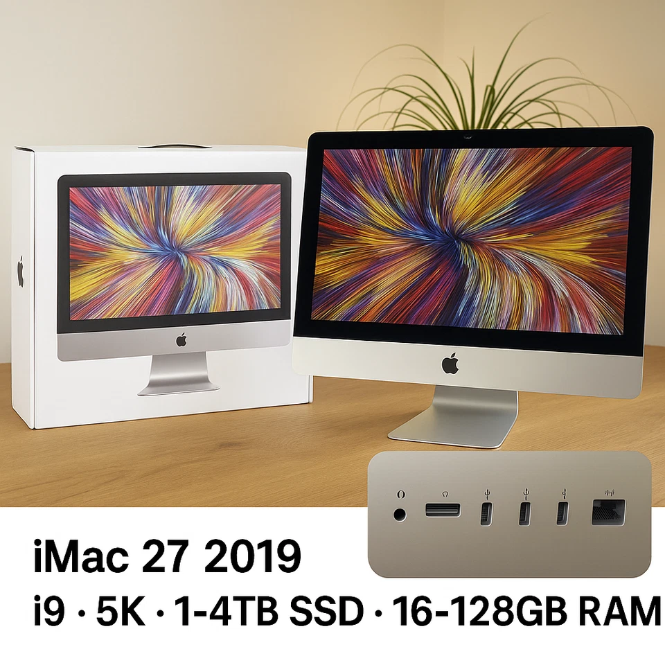 Apple iMac 27" 5K 2019 • i9 • 16–128GB RAM • 1–4TB SSD ✅ Varianten wählbar✅TOP✅
