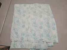 Pottery Barn Teen "Pale Aqua/Mint Green Floral" Full/Queen Duvet