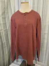 Sonoma - Men's Size Large - Long Sleeve Pullover Sweater 1/4 button up