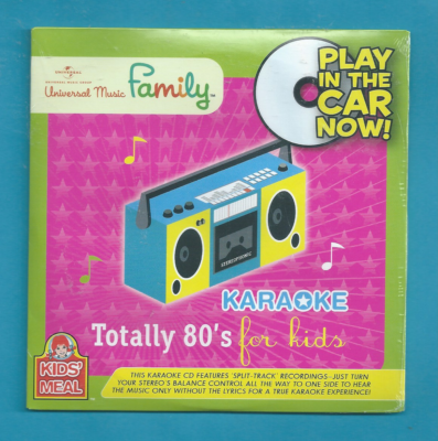 Universal Music Family Totally 80's Karaoke For Kids Brand NEW