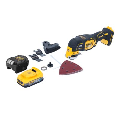 DeWalt DCS 355 E1 Oszillierer Multitool 18 V Brushless + 1x Akku 1,7 Ah + Lader