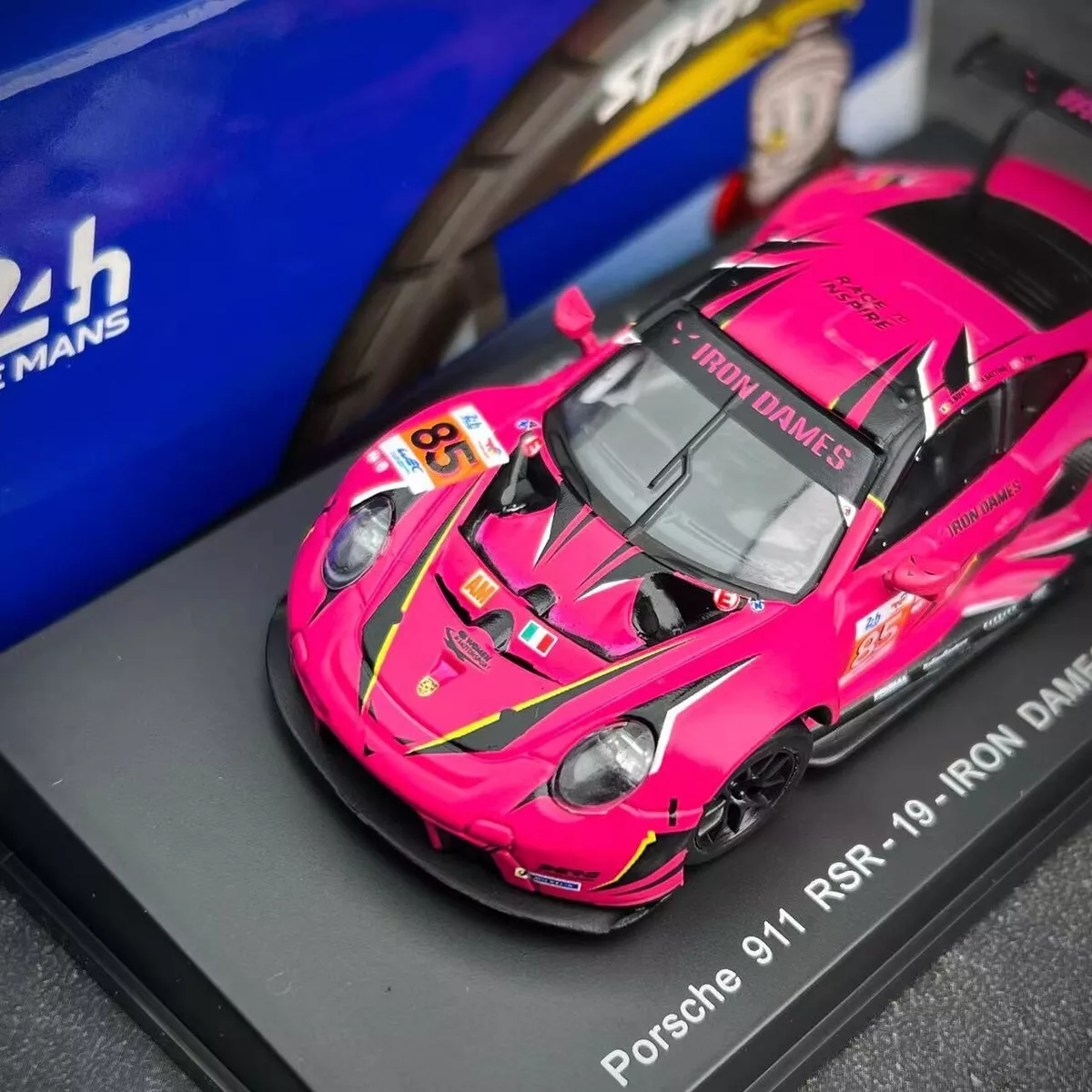 Spark 1/64 Porsche 911 RSR-19 Iron Dames Team #85 2023 Le Spark 1/64 Porsche 911 RSR-19 Iron Dames Team #85 2023 Le