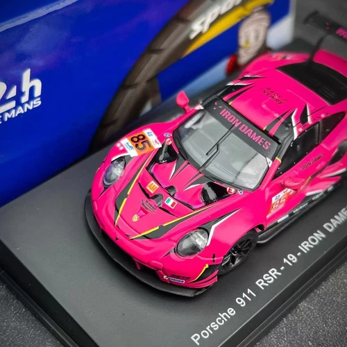 Spark 1/64 Porsche 911 RSR-19 Iron Dames Team #85 2023 Le Mans Car Model Y309 - Picture 6 of 9