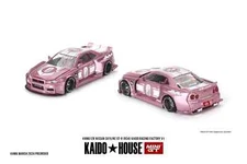 Kaido House Mini GT 1/64 Nissan Skyline GTR R34 Pink Kaido Racing Factory V1