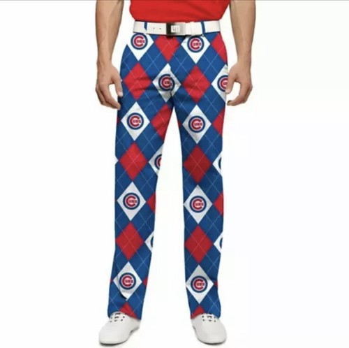 Men's Loudmouth MLB Chicago Cubs Argyle 