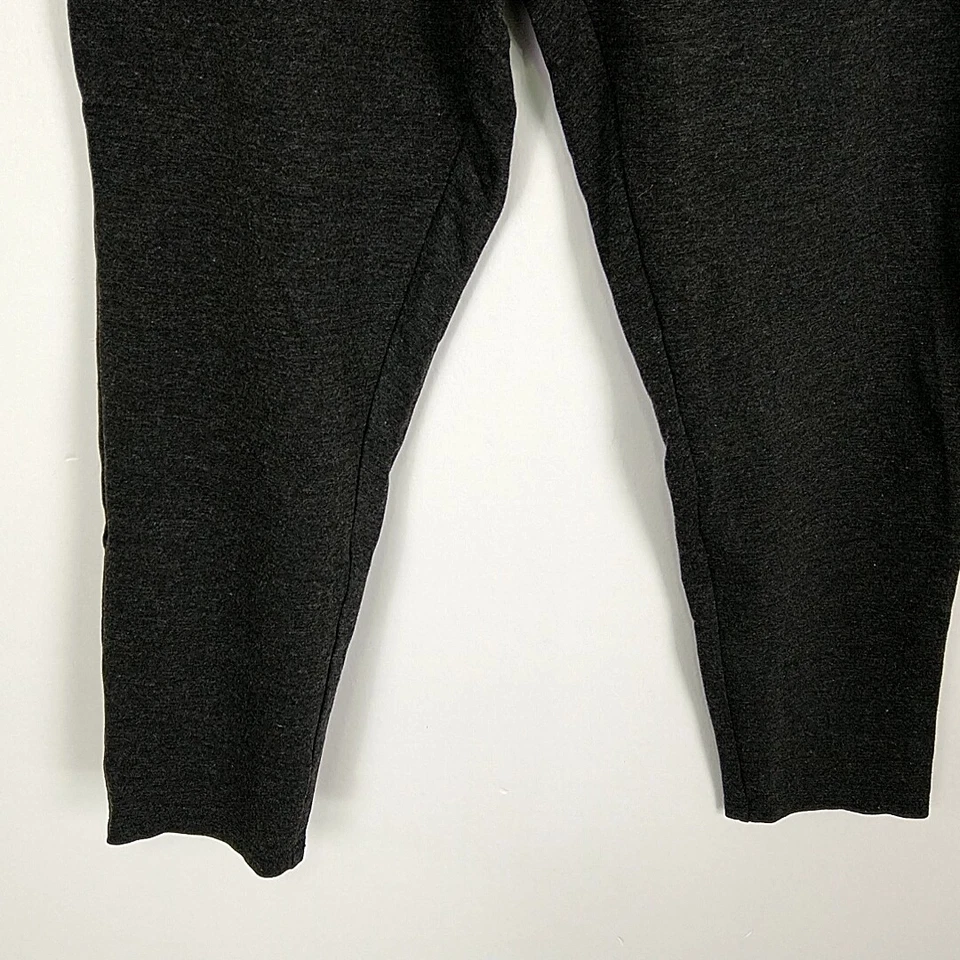 Pantalones Isaac Mizrahi Live para mujer talla 16 gris Ponte tejido cremallera lateral pierna ajustada Foto 3 de 4