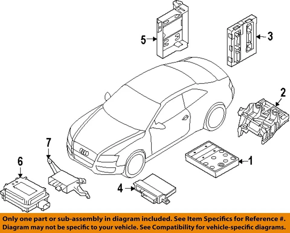 Módulo de control de carrocería BCM 2009 2010 2011 2012 OEM 8k0907064cg Foto 3 de 4