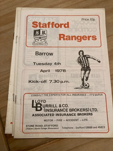Stafford Rangers INICIO Programas Liga y Copa Años 70 PUBLICACIÓN GRATUITA - Imagen 164 de 186